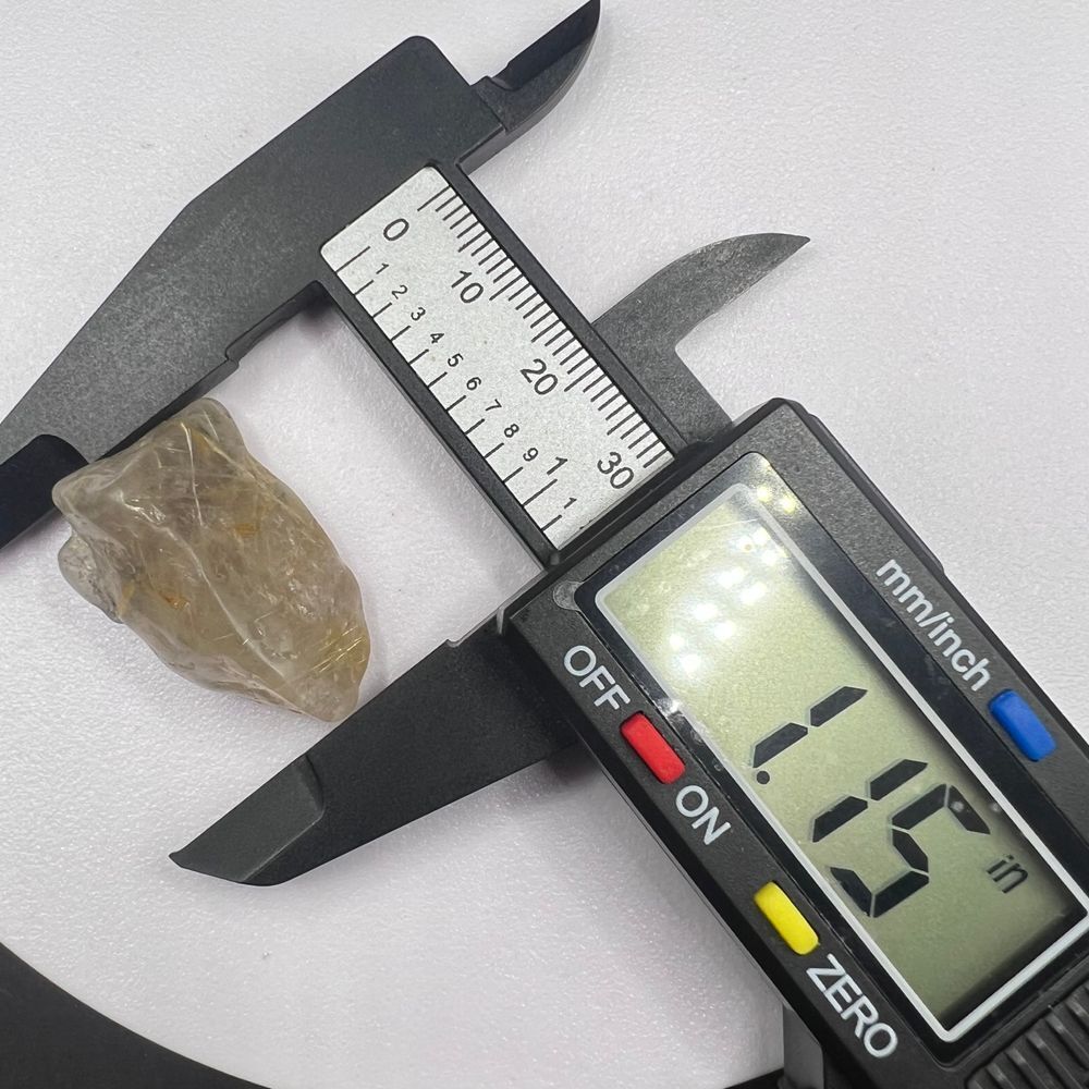 Golden Rutilated Quartz Crystal Freeform - Picture 11 of 12